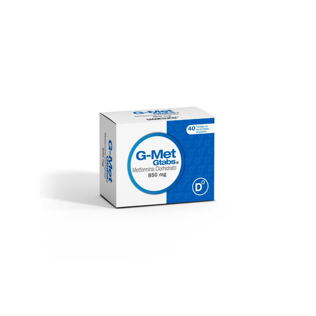 G MET G 850 MG TABLETA RECUBIERTA CAJA X 40