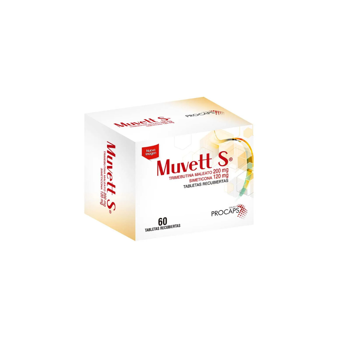 MUVETT S 200 MG/120 MG TABLETA RECUBIERTA CAJA X 60