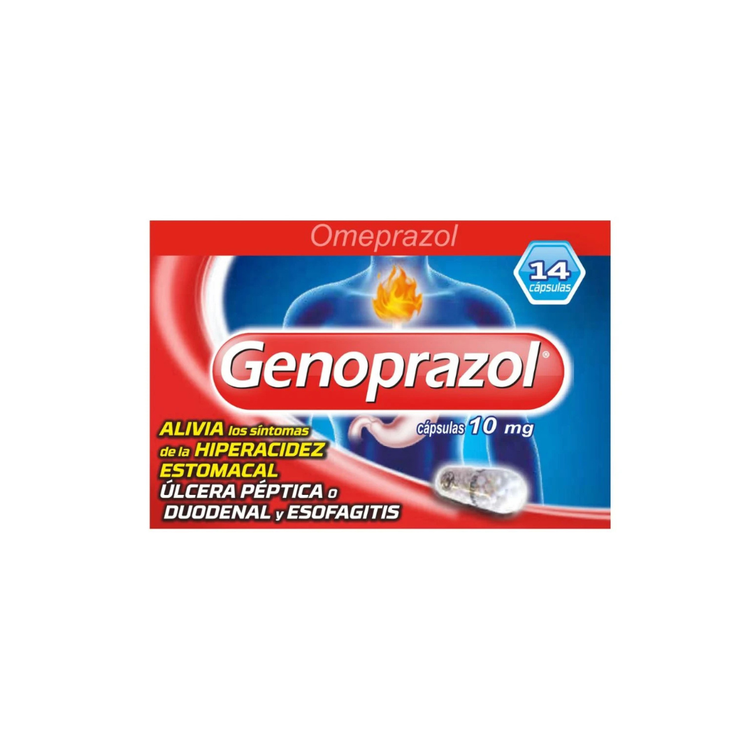 GENOPRAZOL 10 MG CAPSULA CAJA X 14