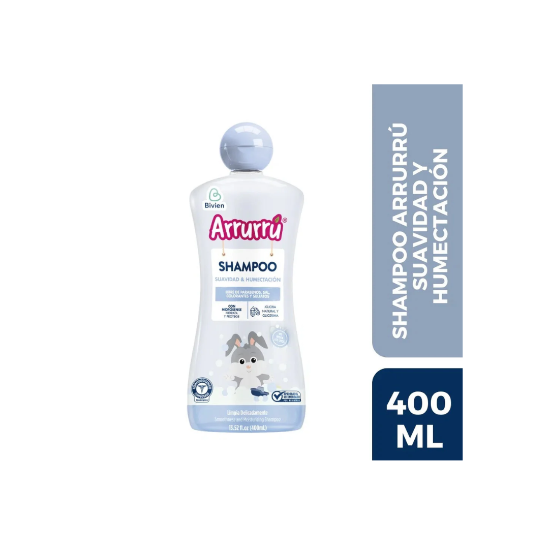 CHAMPU ARRURRU SUAVE Y HUMECTANTE SOLUCION CAPILAR FRASCO X 400 ML