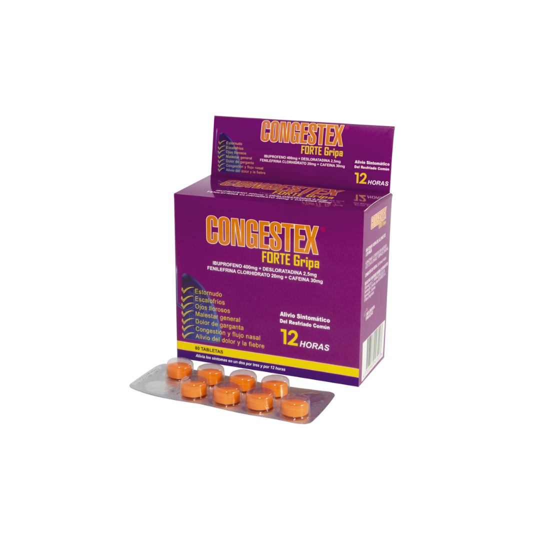 CONGESTEX FORTE GRIPA TABLETA CAJA X 80