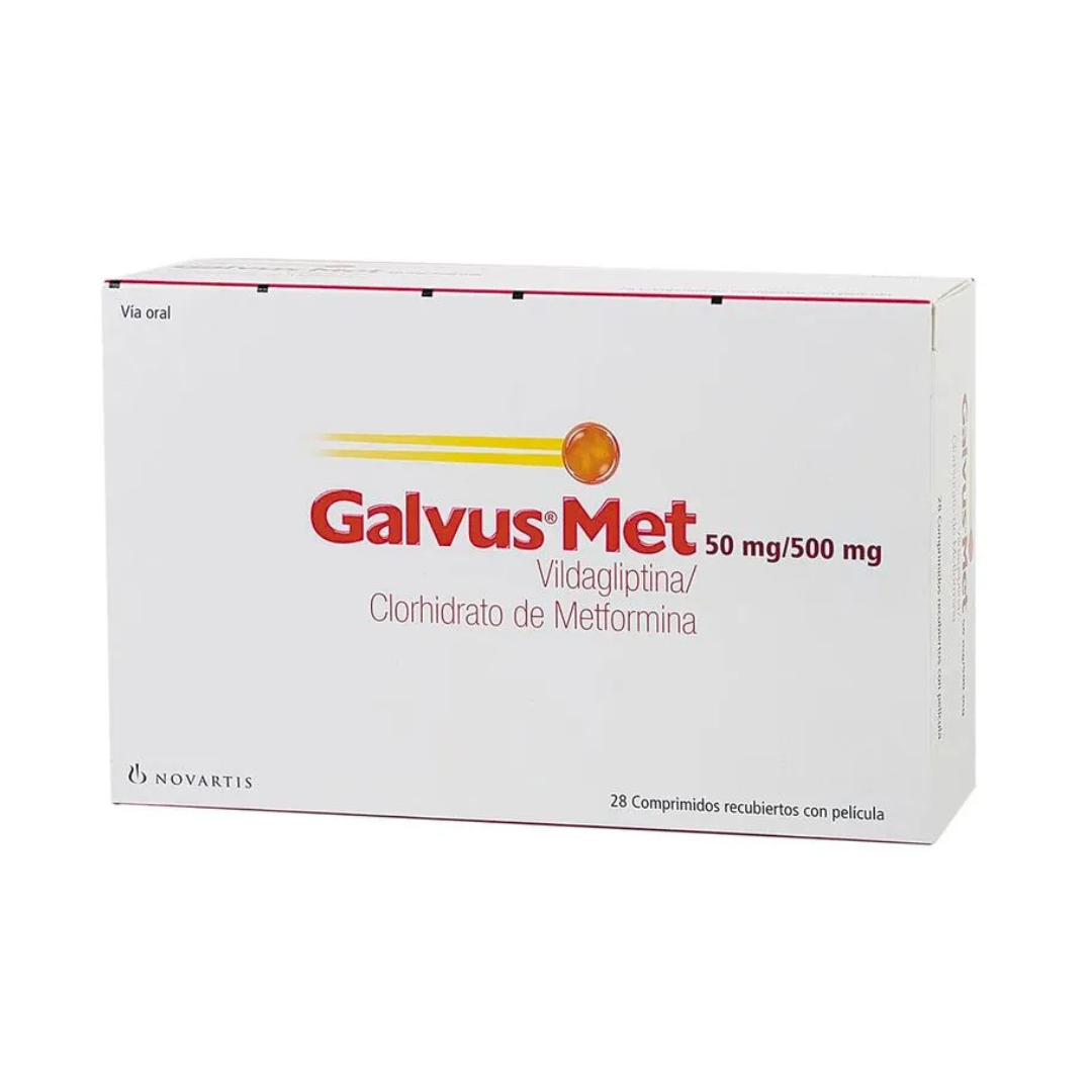 GALVUS MET 50 MG/500 MG TABLETA RECUBIERTA CAJA X 28