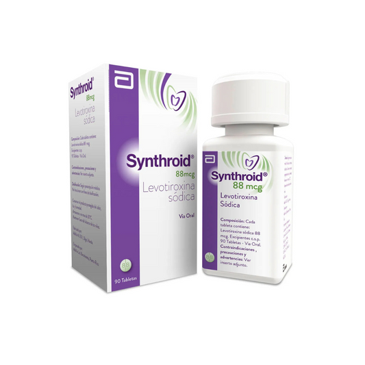 SYNTHROID 88 MCG TABLETA CAJA X 90