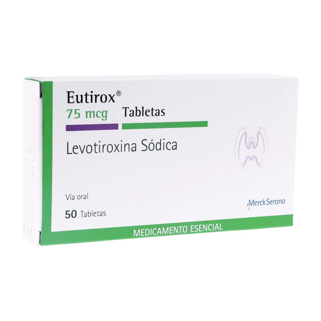 EUTIROX 75 MCG TABLETA CAJA X 50