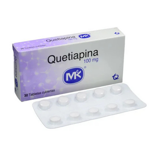 QUETIAPINA MK 100 MG TABLETA CAJA X 30