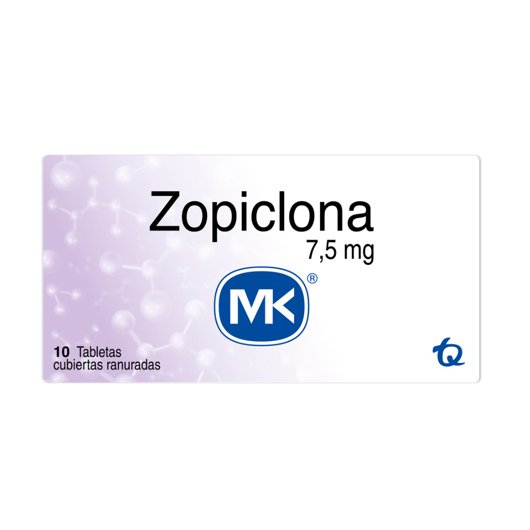 ZOPICLONA MK 7.5 MG TABLETA RECUBIERTA CAJA X 10