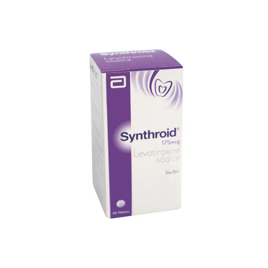 SYNTHROID 175 MCG TABLETA CAJA X 90