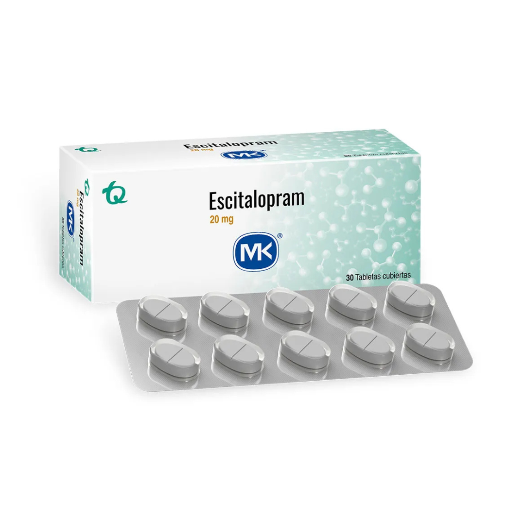 ESCITALOPRAM MK 20 MG TABLETA CAJA X 30