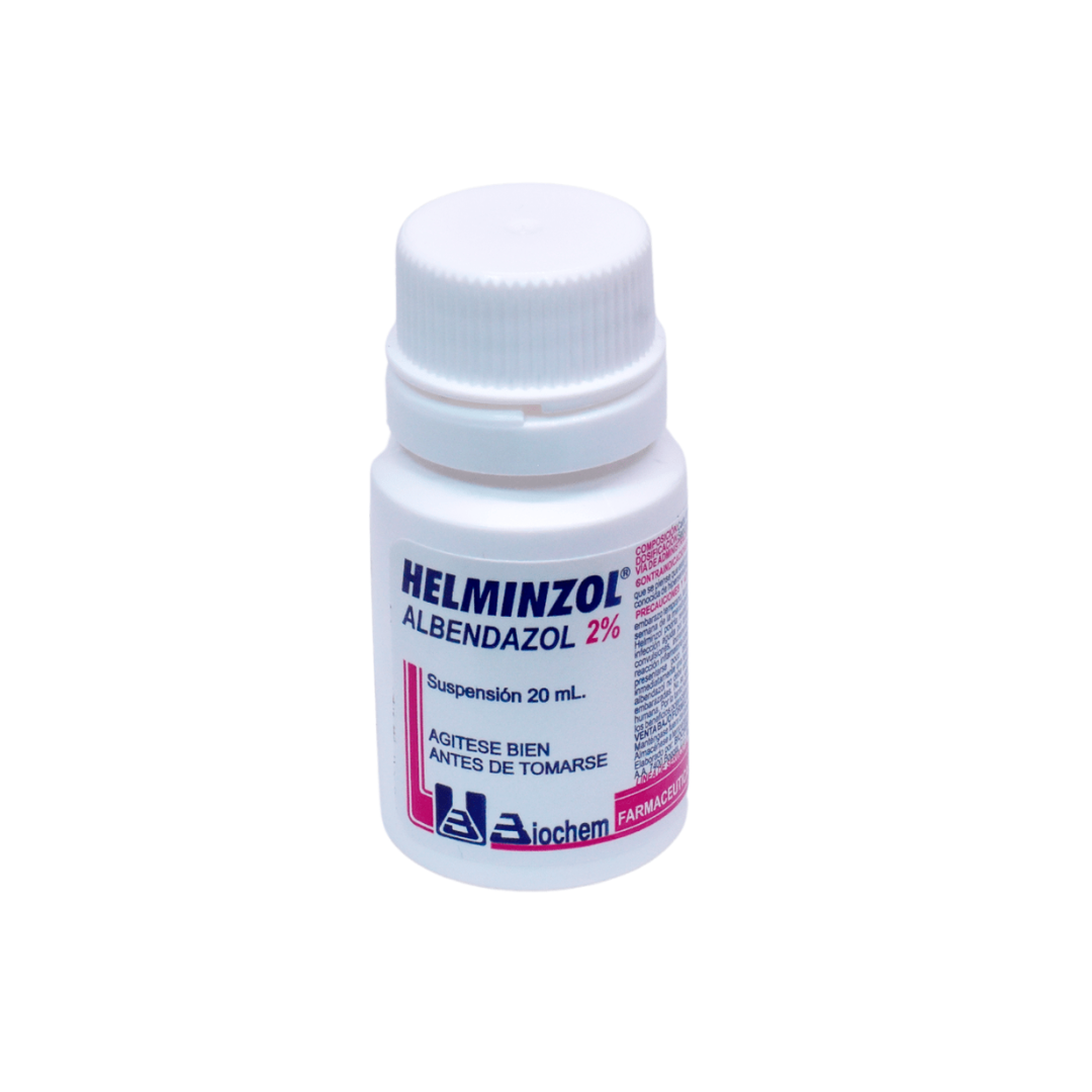 HELMINZOL 2 G SUSPENSION ORAL FRASCO X 20 ML