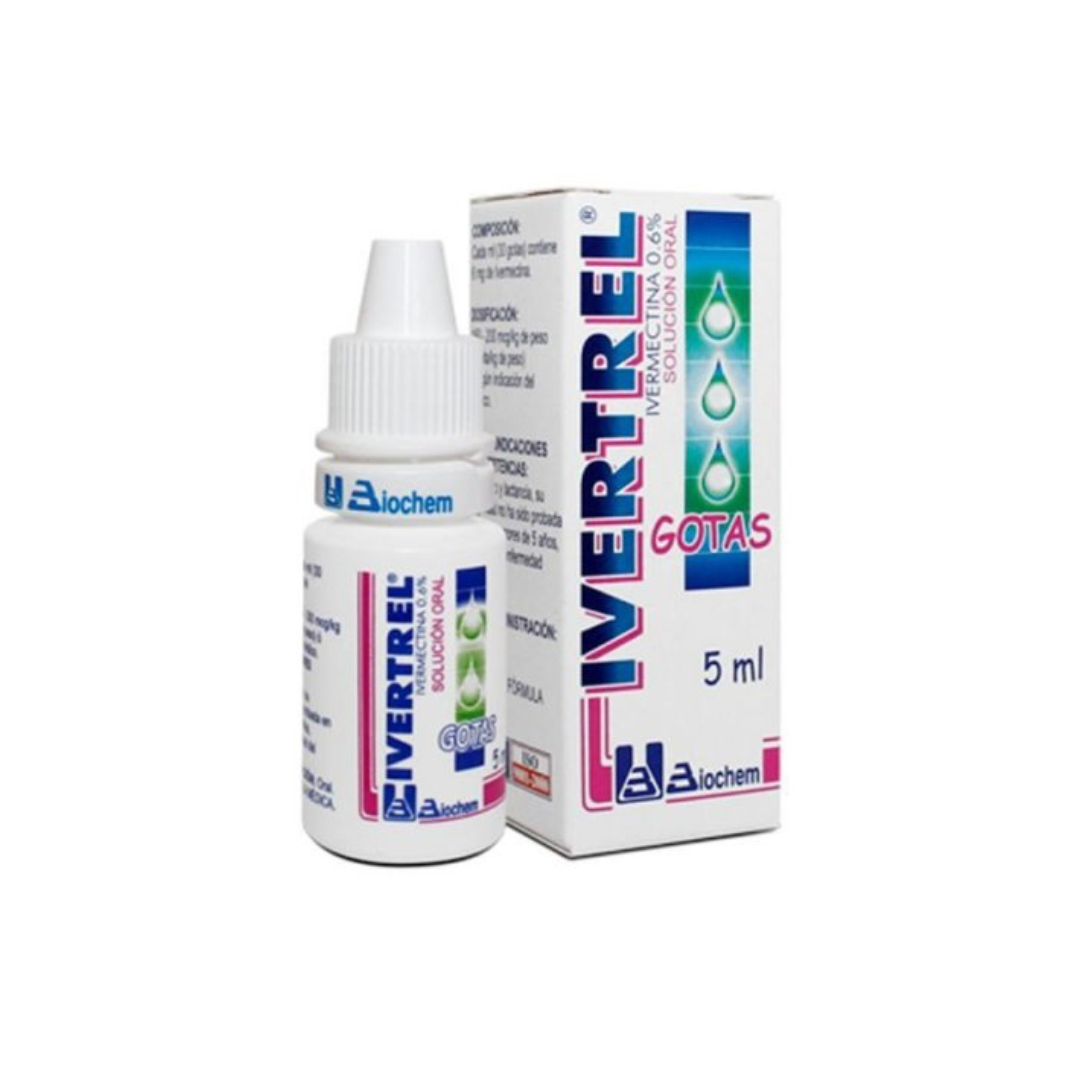 IVERTREL 6 MG SOLUCIÓN ORAL FRASCO X 5 ML