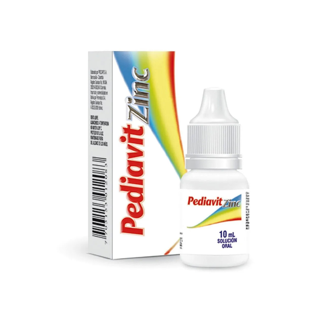 PEDIAVIT ZINC SOLUCIÓN ORAL FRASCO X 10 ML