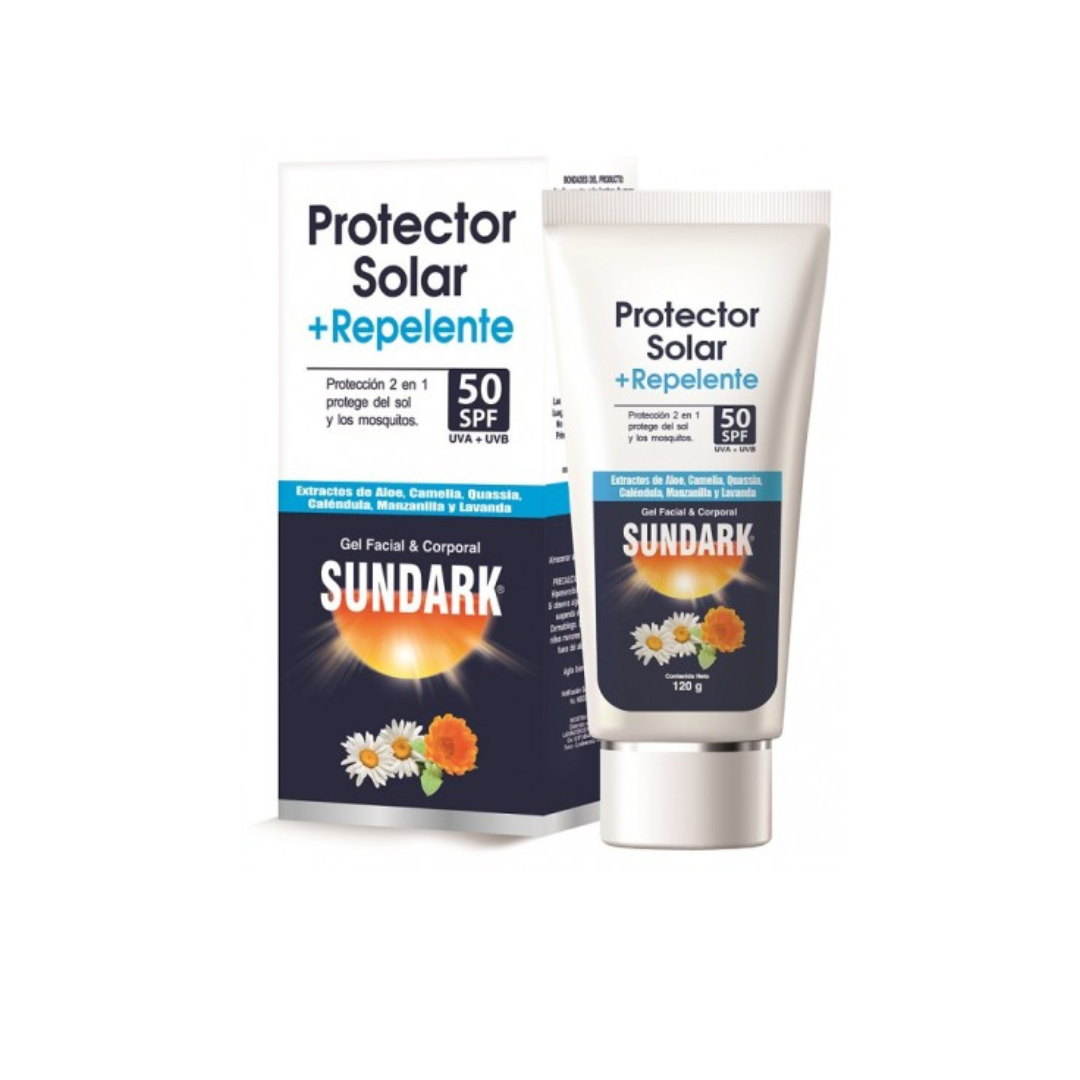 SUNDARK GEL PROTECTOR SOLAR SPF 50 + GEL TOPICO TUBO X 120 GR