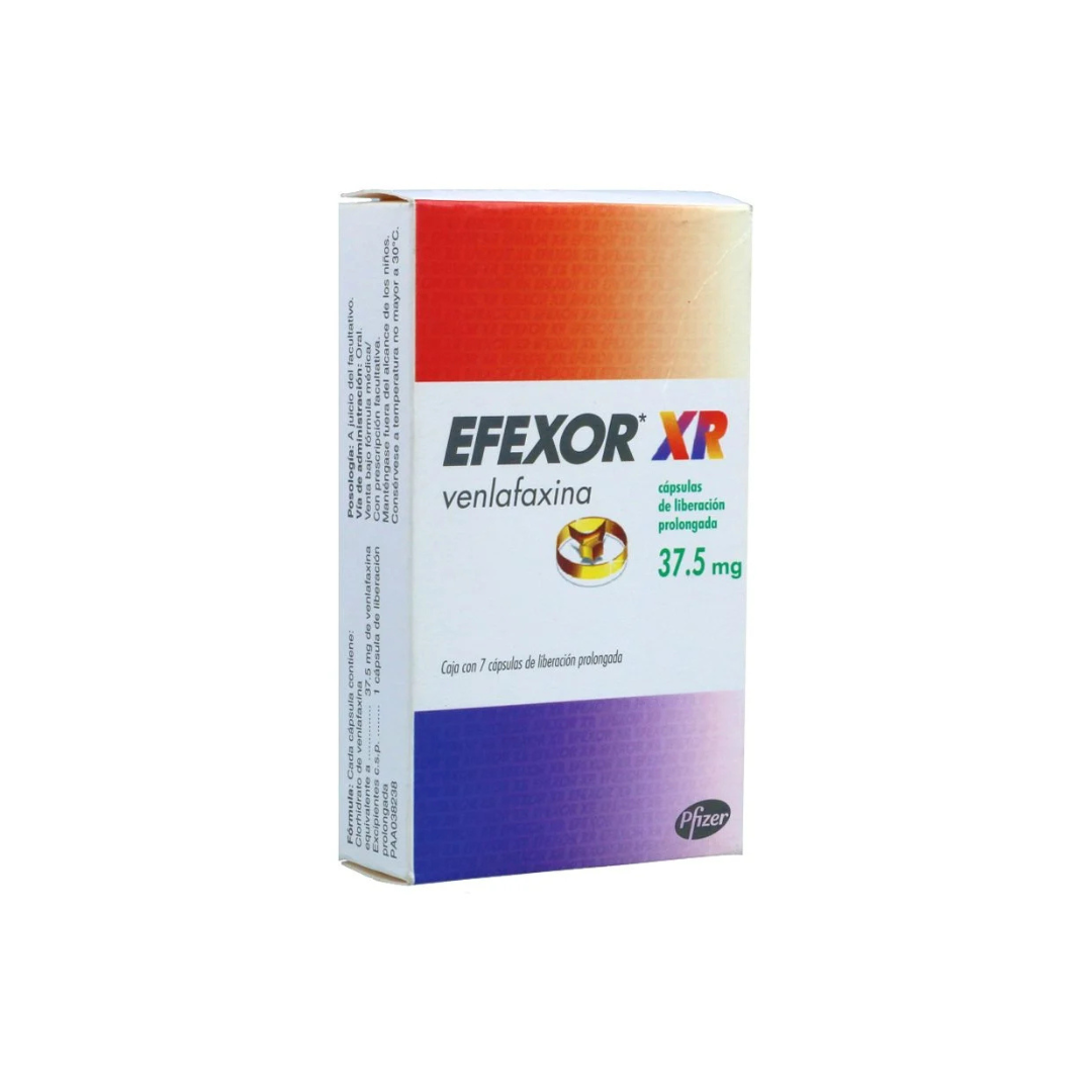 EFEXOR XR 37. 5MG CAPSULA LIBERACIÓN PROLONGADA CAJA X 7