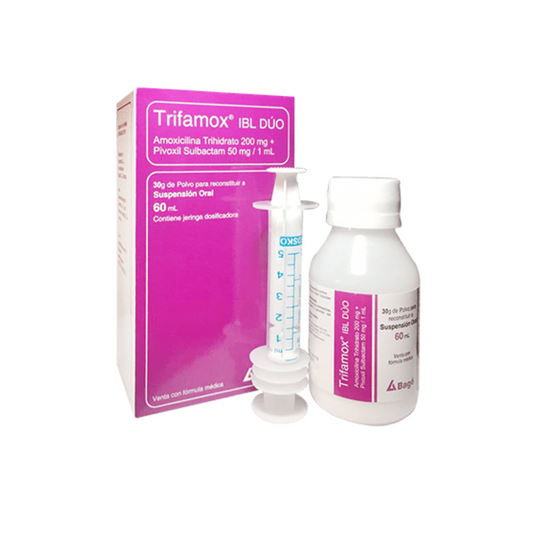 TRIFAMOX IBL DUO 5G/20 G SUSPENSION ORAL FRASCO X 60 ML
