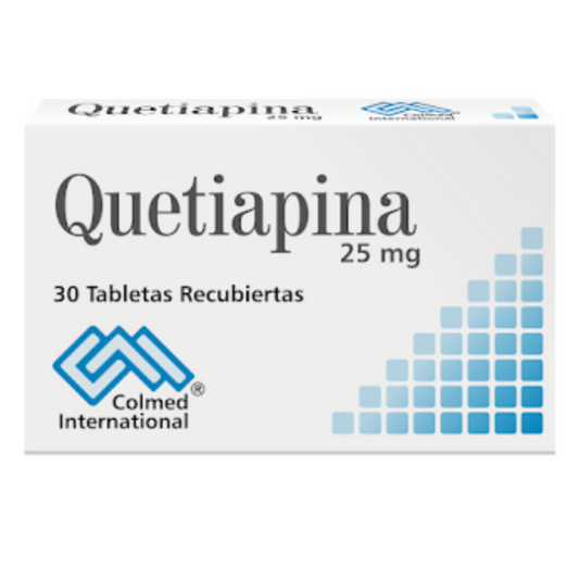 QUETIAPINA COLMED 25 MG TABLETA CAJA X 30