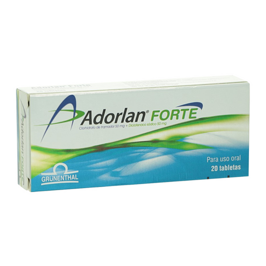 ADORLAN FORTE 50 MG/50 MG TABLETA CAJA X 20