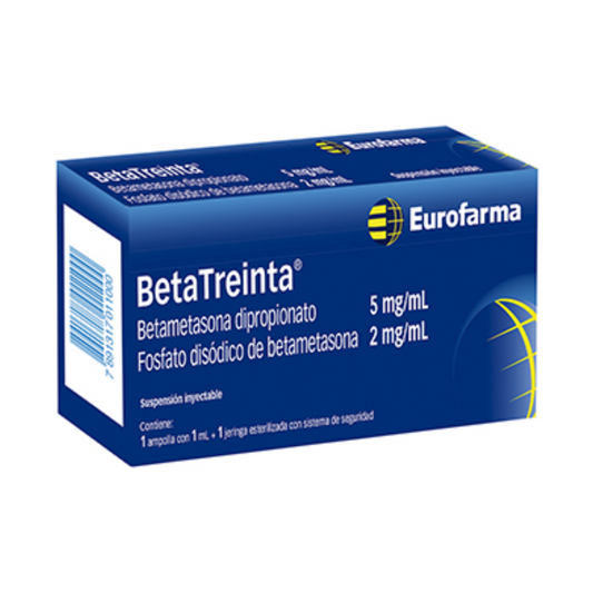 BETATREINTA (5MG+2MG)/ML SOLUCIÓN INYECTABLE CAJA X 1