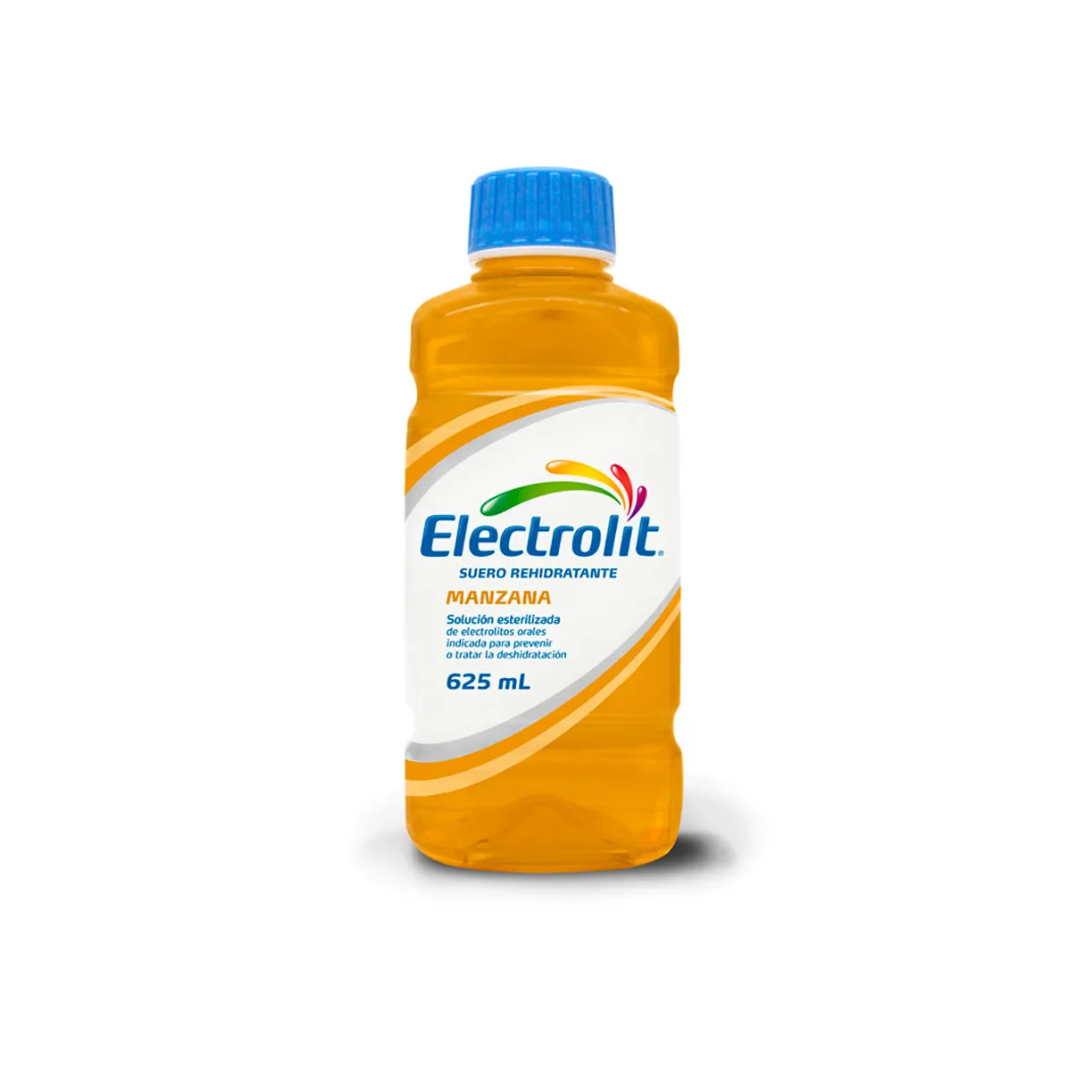 ELECTROLIT MANZANA SUERO REHIDRAT SOLUCIÓN ORAL FRASCO X 625 ML