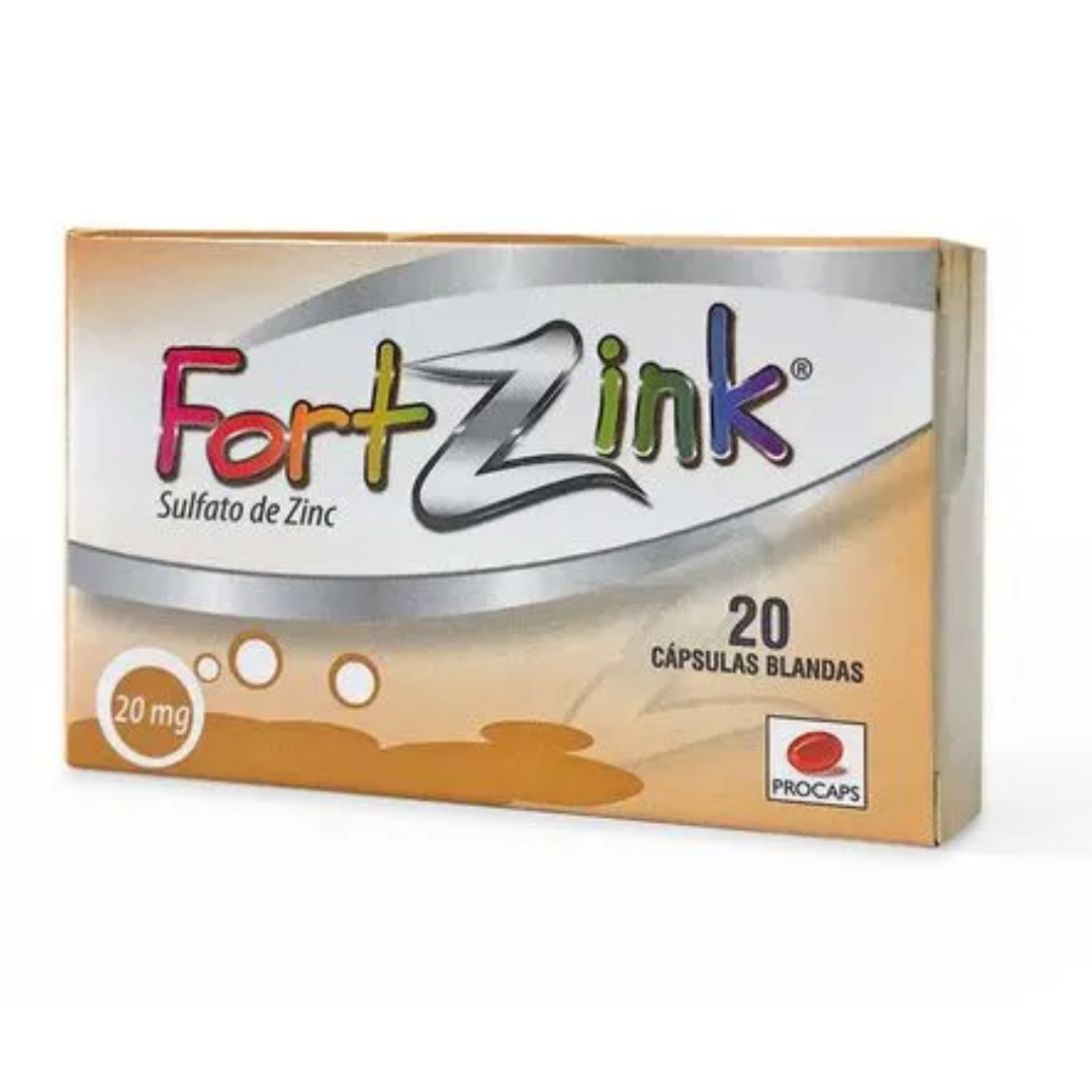 FORTZINK 20 MG CAPSULA BLANDAS CAJA X 20