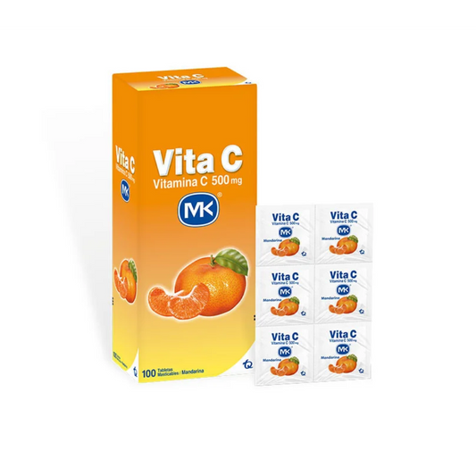 VITA C 500MG MAND TABLETA MASTICABLE CAJA X 100
