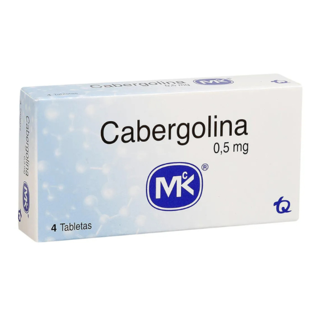 CABERGOLINA MK 0.5 MG TABLETA CAJA X 4