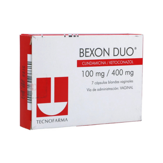 BEXON DUO 100 MG/400 MG CAPSULA VAGINAL CAJA X 7