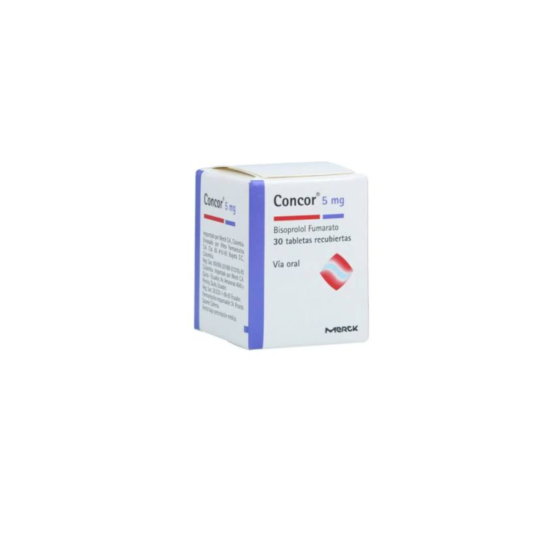 CONCOR 5 MG TABLETA RECUBIERTA FRASCO X 30