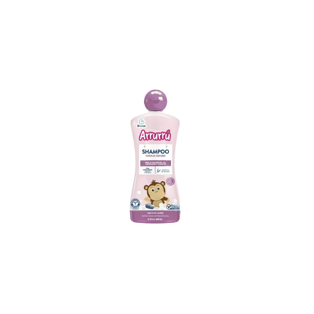 CHAMPU ARRURRU CABELLO OSCURO SOLUCION CAPILAR FRASCO X 400 ML