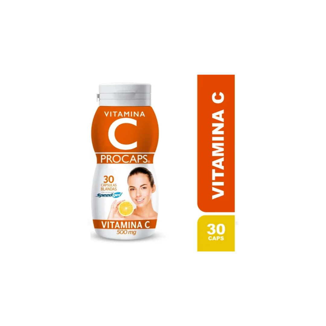 VITAMINA C 500 MG PROCAPS CAPSULA BLANDAS FRASCO X 30