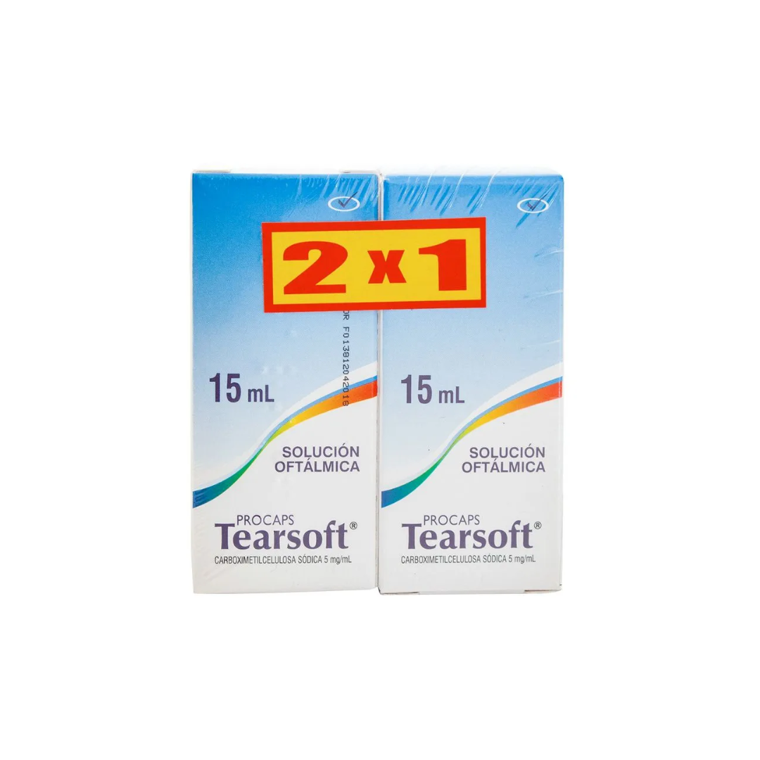 TEARSOFT (2X1) SOLUCIÓN OFTALMICA FRASCO X 15 ML