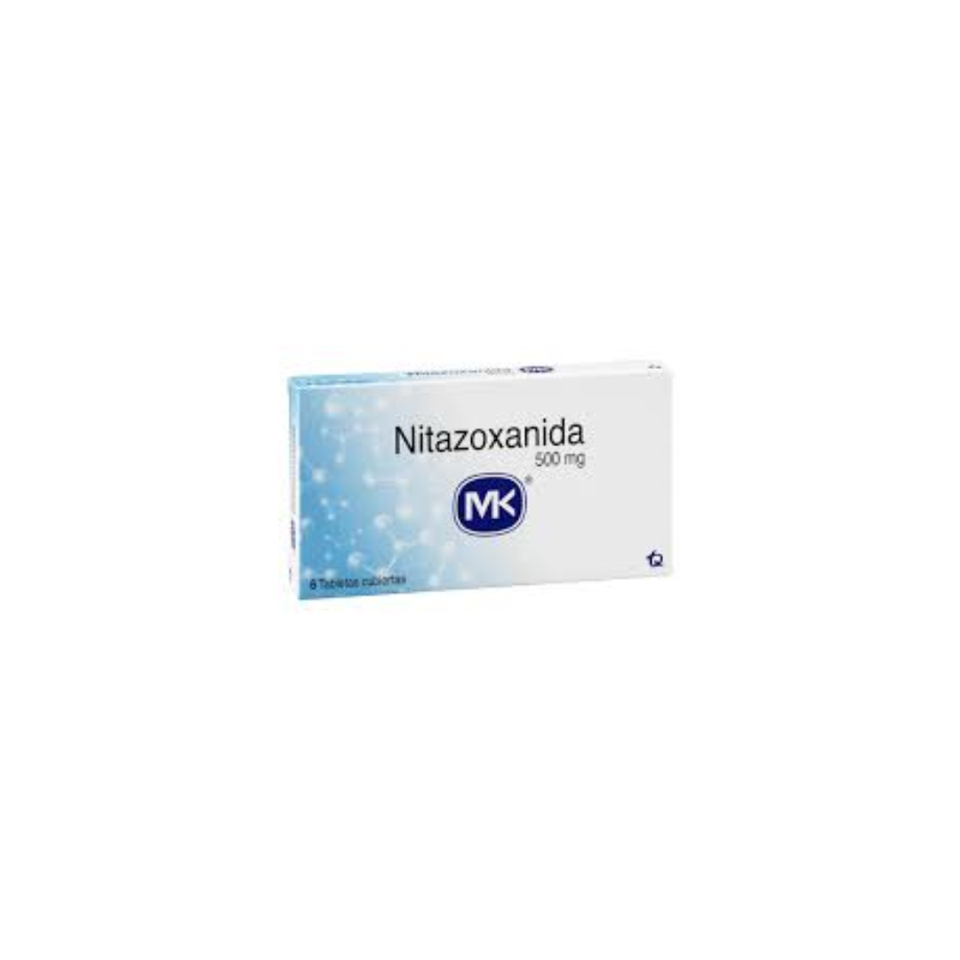NITAZOXANIDA MK 500 MG TABLETA CAJA X 6