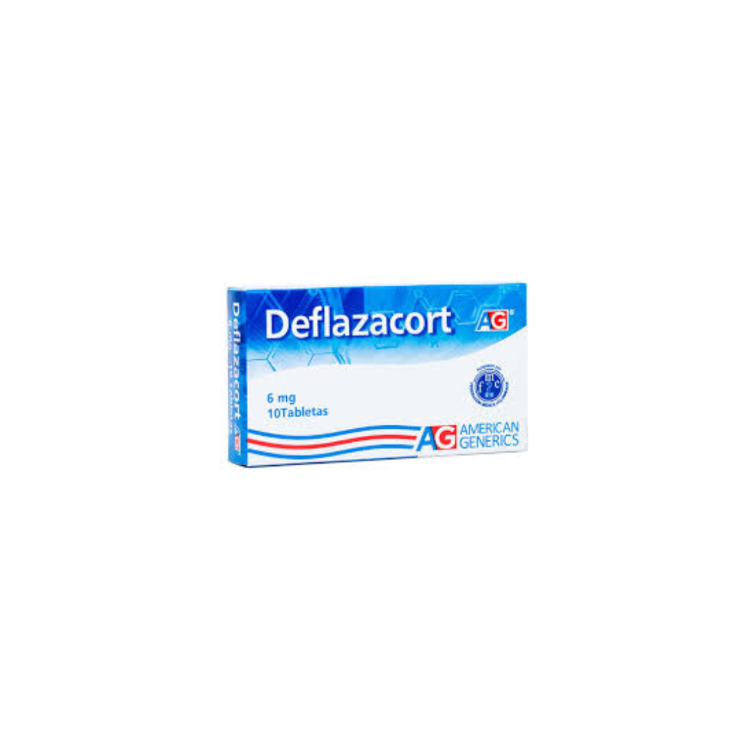 DEFLAZACORT AG 6 MG TABLETA CAJA X 10