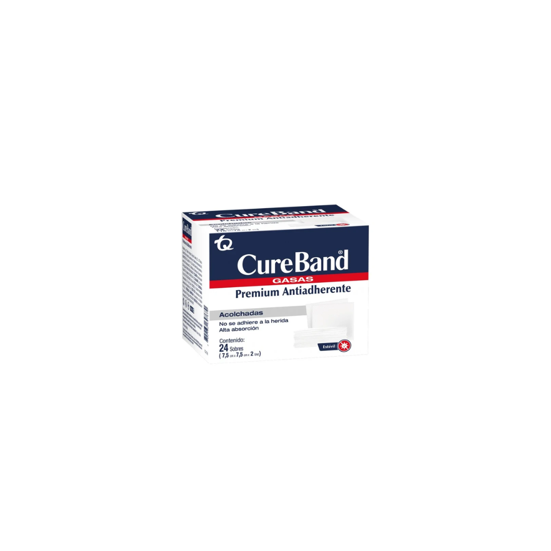 CUREBANDGASA 7.5 X 7.5CM SOBX2 DM CAJA X 24