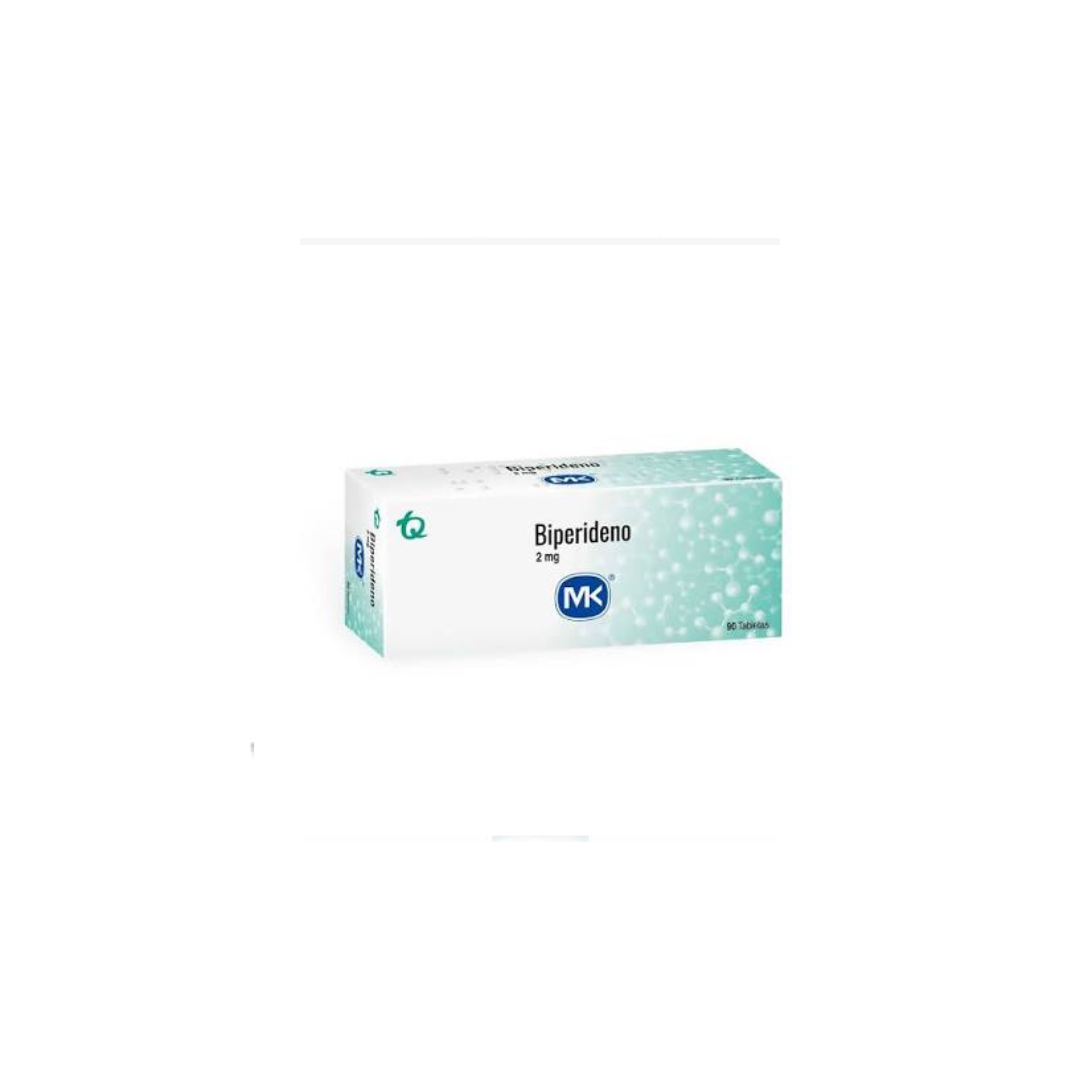 BIPERIDENO MK 2 MG TABLETA CAJA X 90