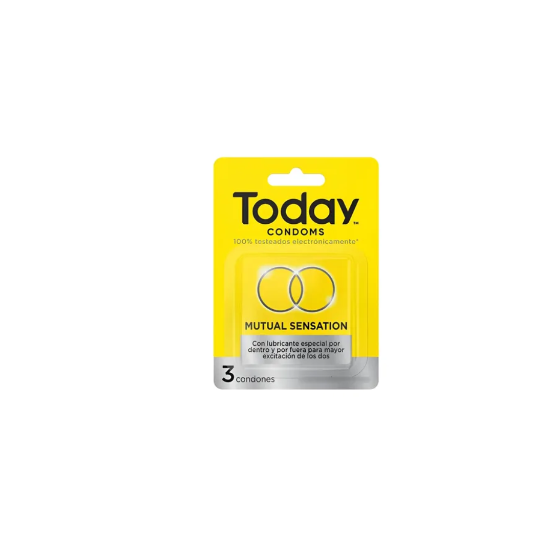 TODAY MUTUAL SENSATION PRESERVATIVO CAJA X 3