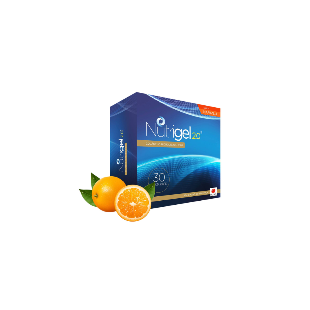 NUTRIGEL 2.0 NARANJA POLVO ORAL CAJA X 30 SOBRES