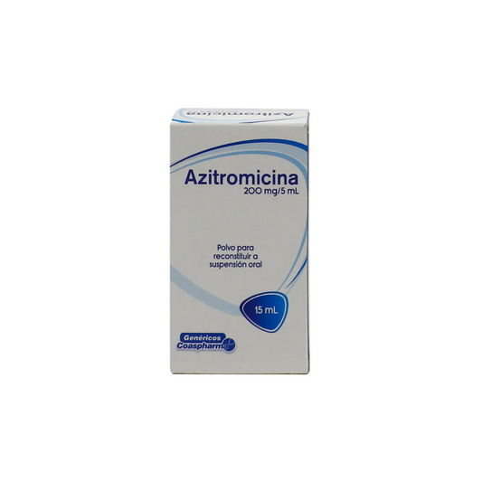 AZITROMICINA COASPHARMA 200 MG/5 ML POLVO PARA SUSPENSIÓN FRASCO X 15 ML