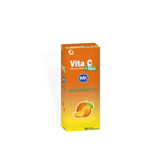VITA C+ZINC 1GR NARANJA TABLETA EFERVESCENTE TUBO X 10