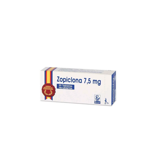 ZOPICLONA BUSSIE 7.5 MG TABLETA RECUBIERTA CAJA X 20