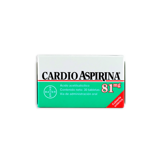 CARDIOASPIRINA 81 MG TABLETA CUBIERTA ENTERICA CAJA X 30