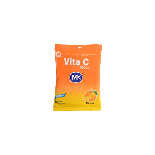 VITA C 500MG NJA TABLETA MASTICABLE SOBRE X 12