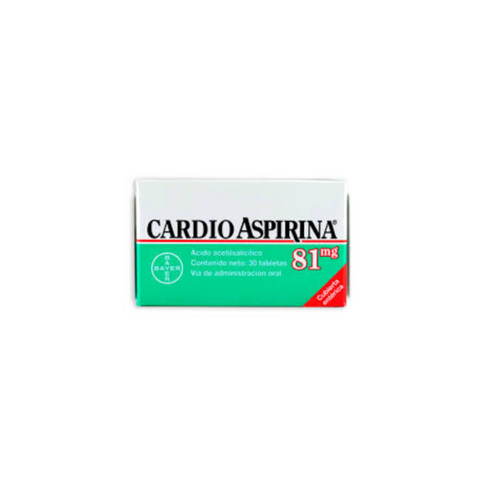 CARDIOASPIRINA 81 MG TABLETA RECUBIERTA CAJA X 30