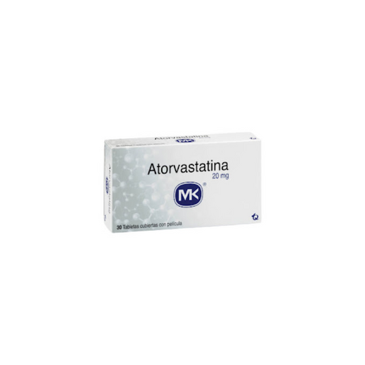 ATORVASTATINA MK 20 MG  TABLETA CAJA X 30