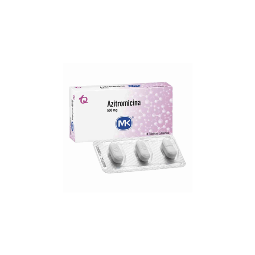 AZITROMICINA MK 500 MG TABLETA CAJA X 3