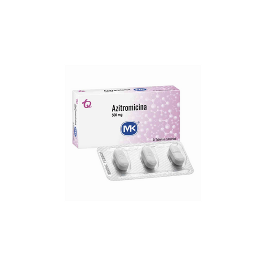 AZITROMICINA MK 500 MG TABLETA CAJA X 3