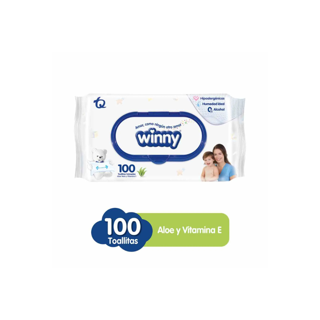 WINNY TOALLAS HUM ALOE NA PAQ X 100