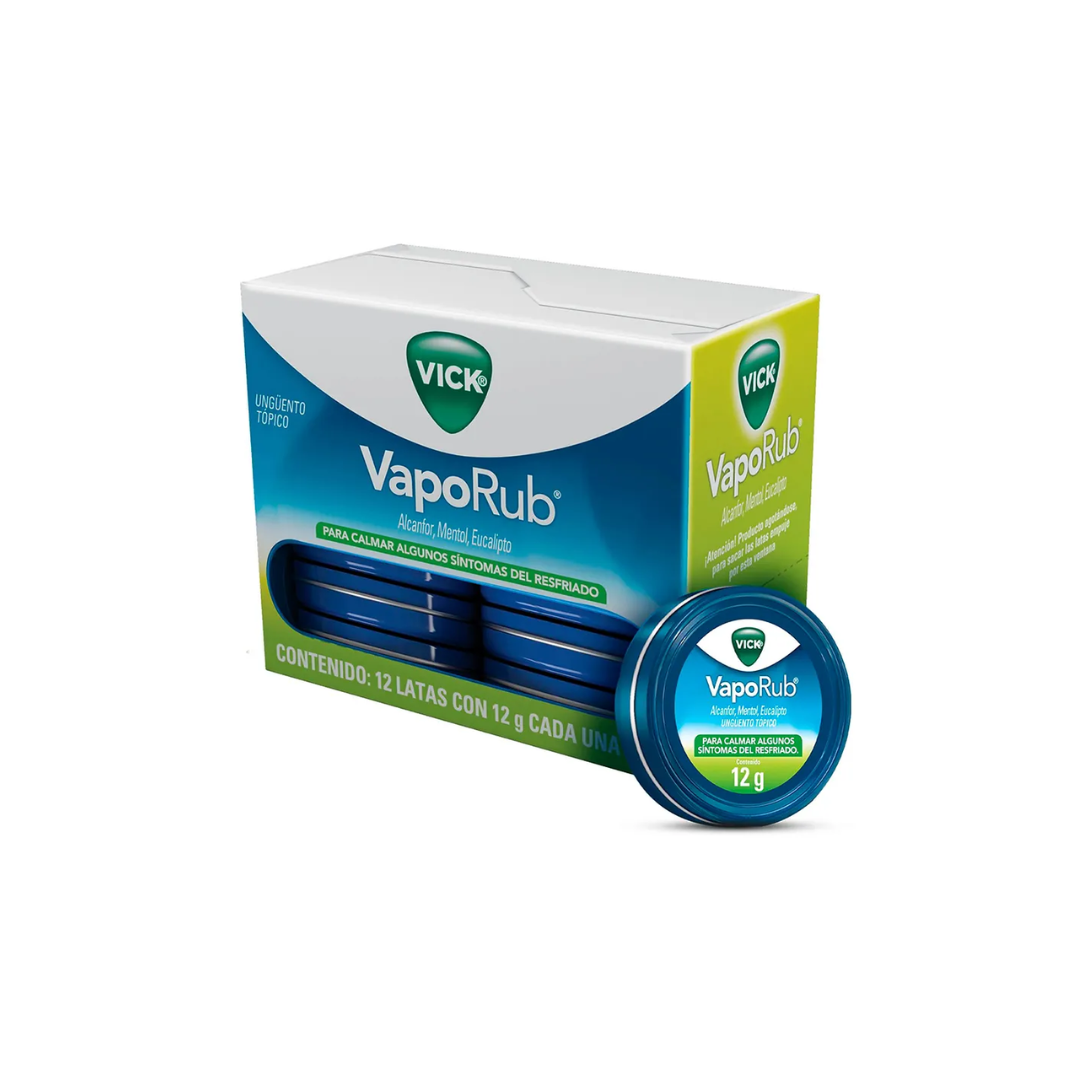 VICK VAPORUB LATA X 12G UNGÜENTO TOPICO CAJA X 12