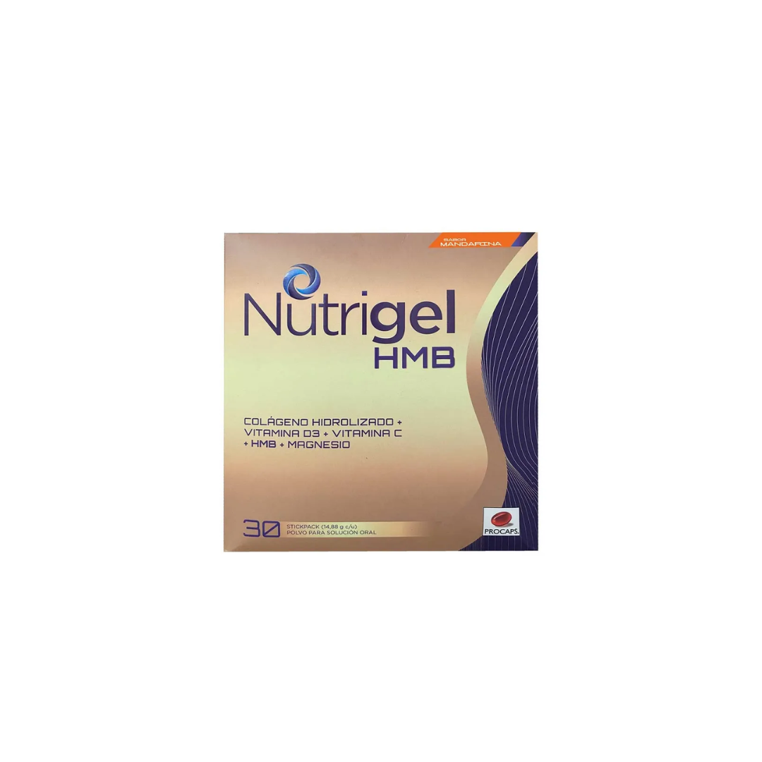 NUTRIGEL HMB MANDARINA X 15.13 GR SOLUCIÓN ORAL CAJA X 30 SOBRES