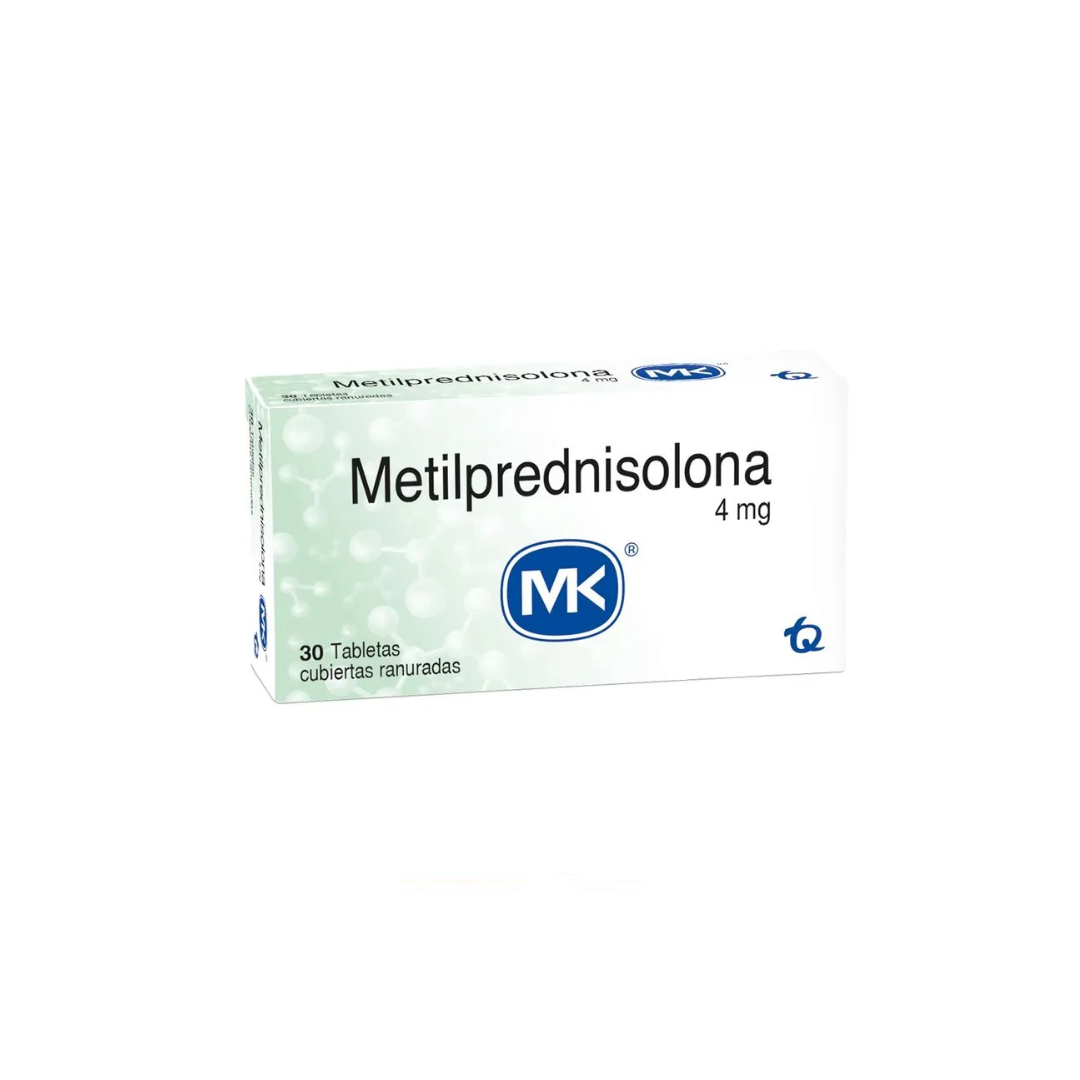 METILPREDNISOLONA MK 4 MG TABLETA RECUBIERTA CAJA X 30