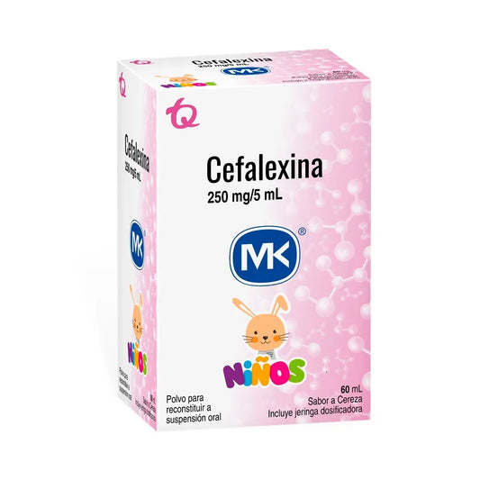 CEFALEXINA MK 250 MG/5 ML POLVO PARA SUSPENSIÓN FRASCO X 60 ML